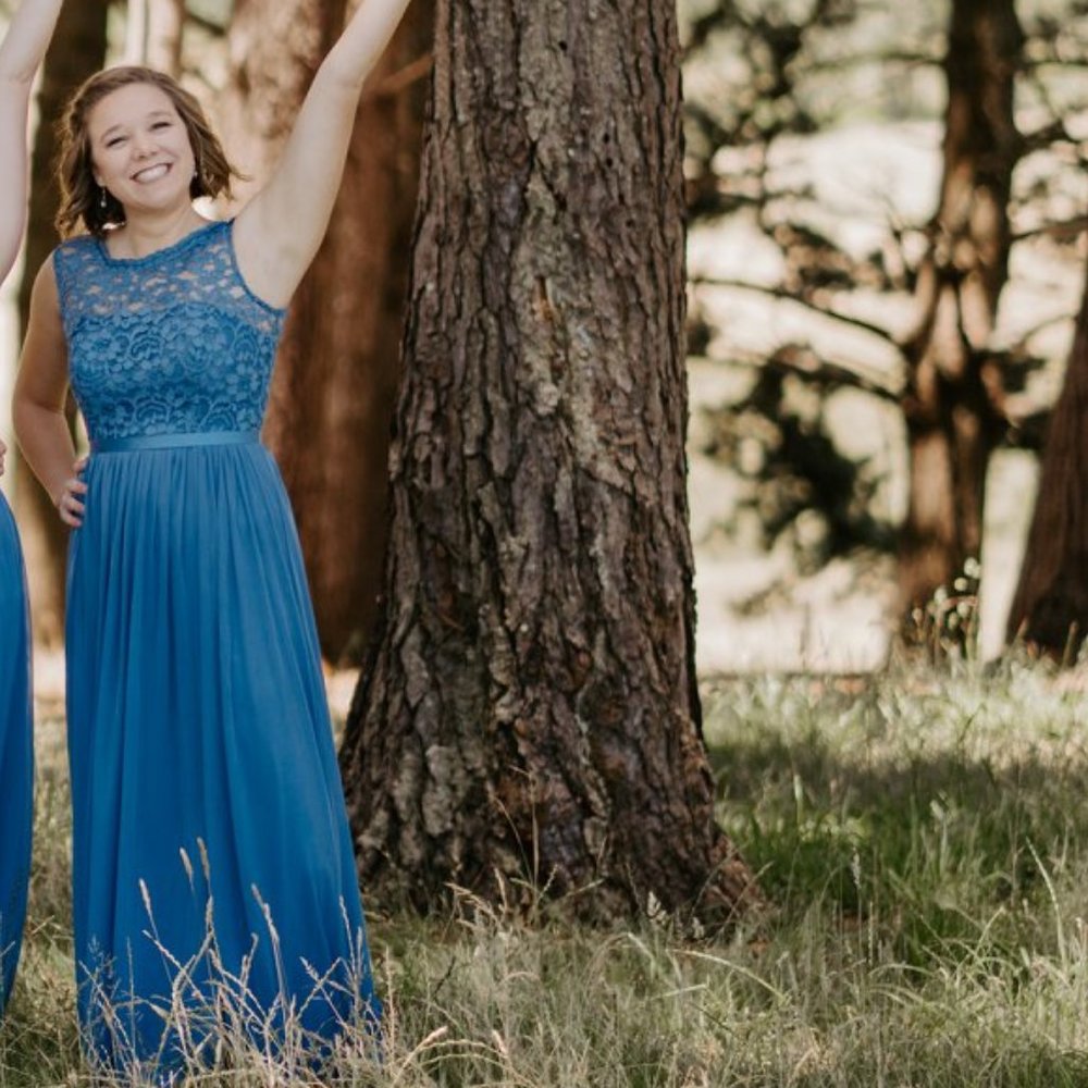 Slate Blue Bridesmaid Dress - David's Bridal